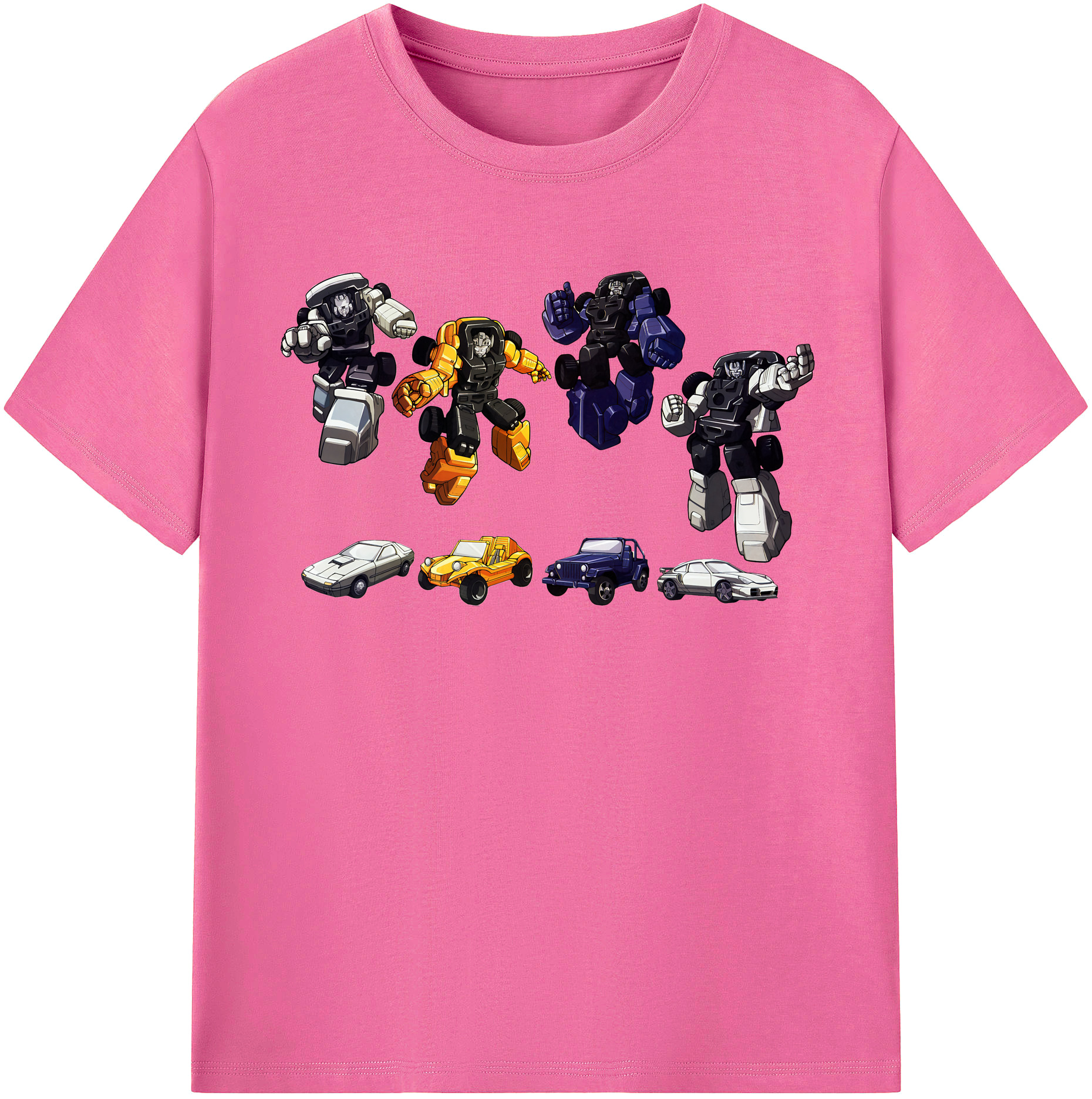 （画像用） Transformers トランスフォーマー レディースカジュアルプリントTシャツ（綿100％）